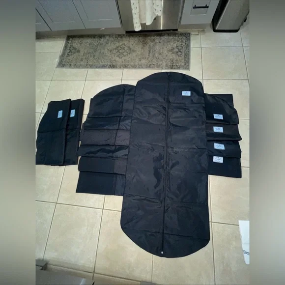 Authentic Prada Garment Bag Dark Navy Nylon Full Zip 25x 60 New/USED Lot 13